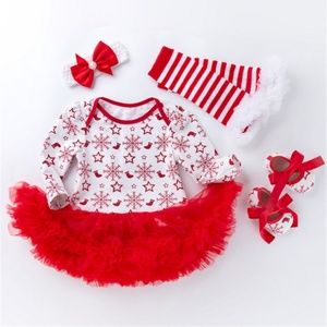 Boutique Baby Girl Christmas 4pc Tutu Set (B)